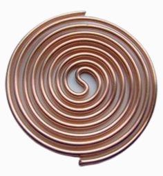 Copper coil allowing two opposing electromagnetic waves to pass.